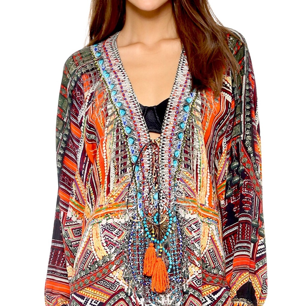 CAMILLA Dance of the Dao Lace-Up Top